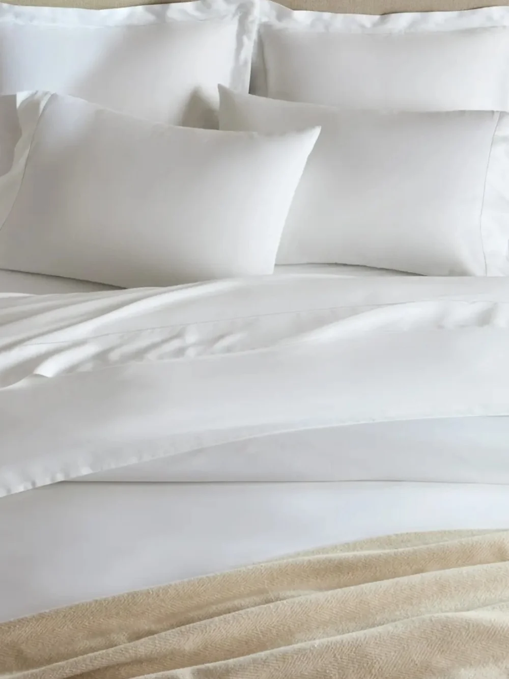 Quince Signature Giza Cotton Sateen Duvet Cover - King/Cal-King - White
